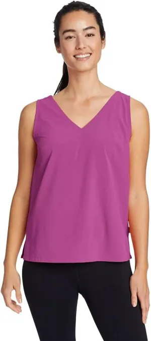 Eddie Bauer Women's Departure V-Neck Tank Top - Solid
