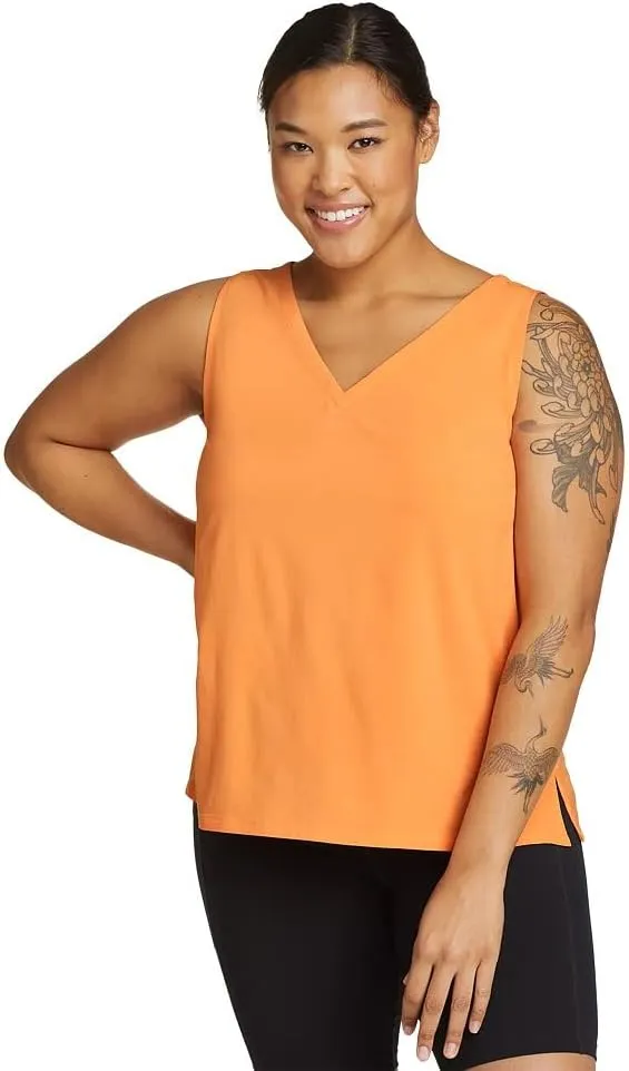 Eddie Bauer Women's Departure V-Neck Tank Top - Solid