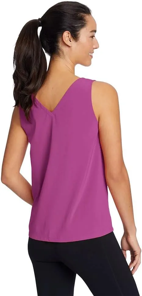 Eddie Bauer Women's Departure V-Neck Tank Top - Solid