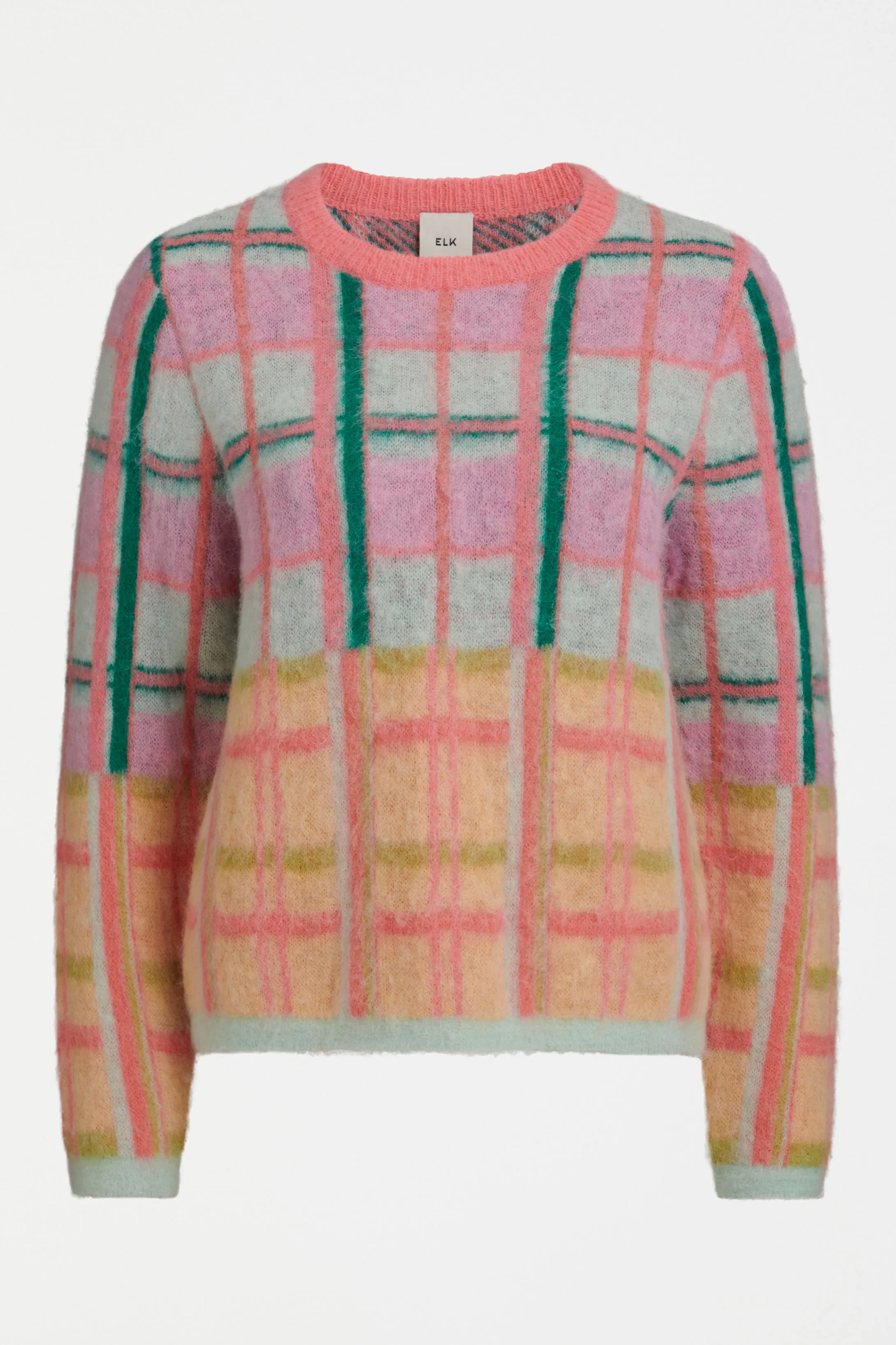 Elk Ostti Sweater Pink Punch Check