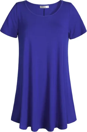 Esenchel Women's Tunic Top Casual T Shirt for Leggings