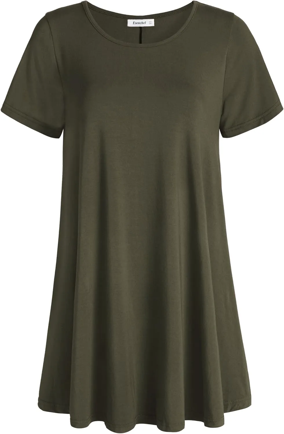 Esenchel Women's Tunic Top Casual T Shirt for Leggings