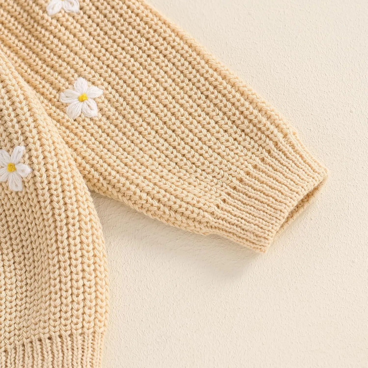 First Birthday Outfit Baby Girl Boy Cute Letter Embroidery Warm Long Sleeve Oversized Sweater Infant Knitwear