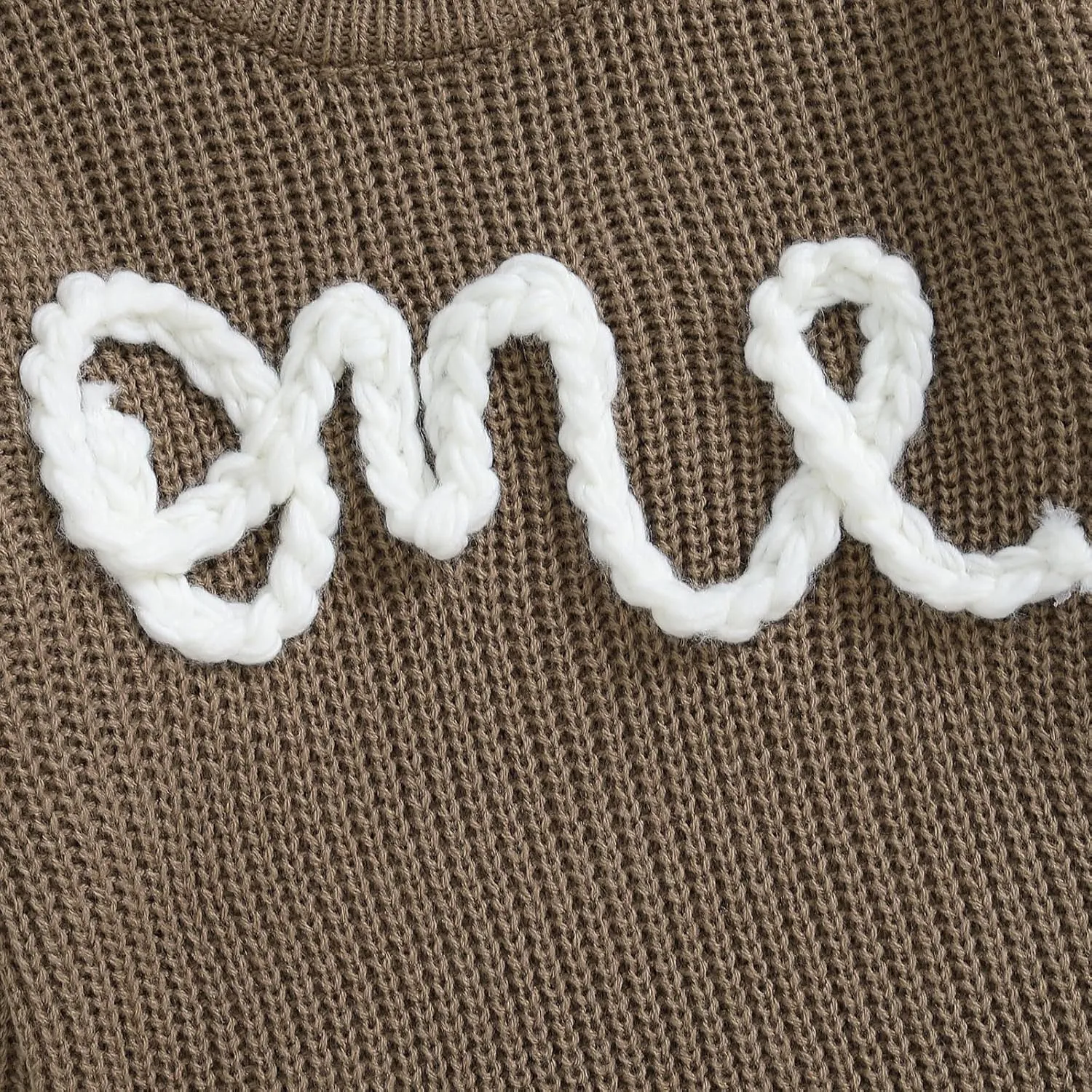 First Birthday Outfit Baby Girl Boy Cute Letter Embroidery Warm Long Sleeve Oversized Sweater Infant Knitwear