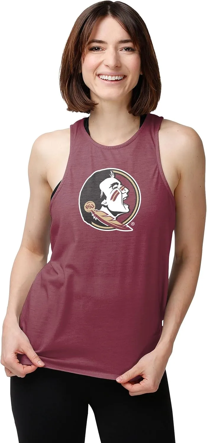 FOCO Women's NCAA Tie Breaker Sleeveless Fashion Top Shirt