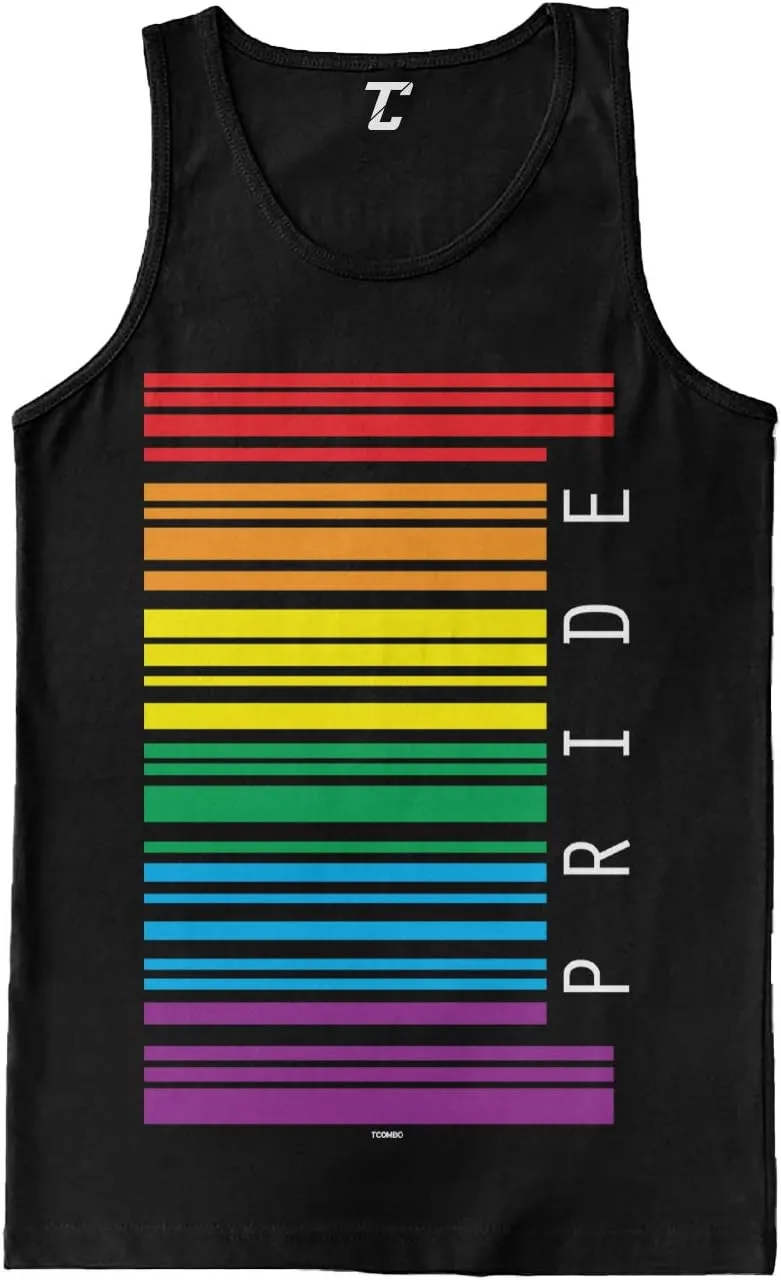 Gay Pride Barcode - LGBTQ Support Parade Men's Tank Top