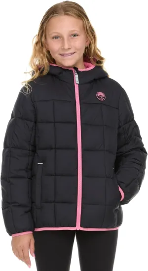 Gerry Packable Puffer Jackets for Girls and Boys, Hooded Girls and Boys Winter Coat