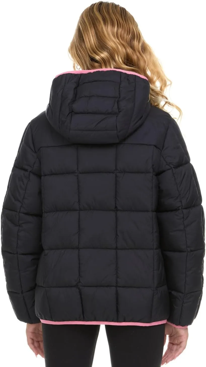 Gerry Packable Puffer Jackets for Girls and Boys, Hooded Girls and Boys Winter Coat