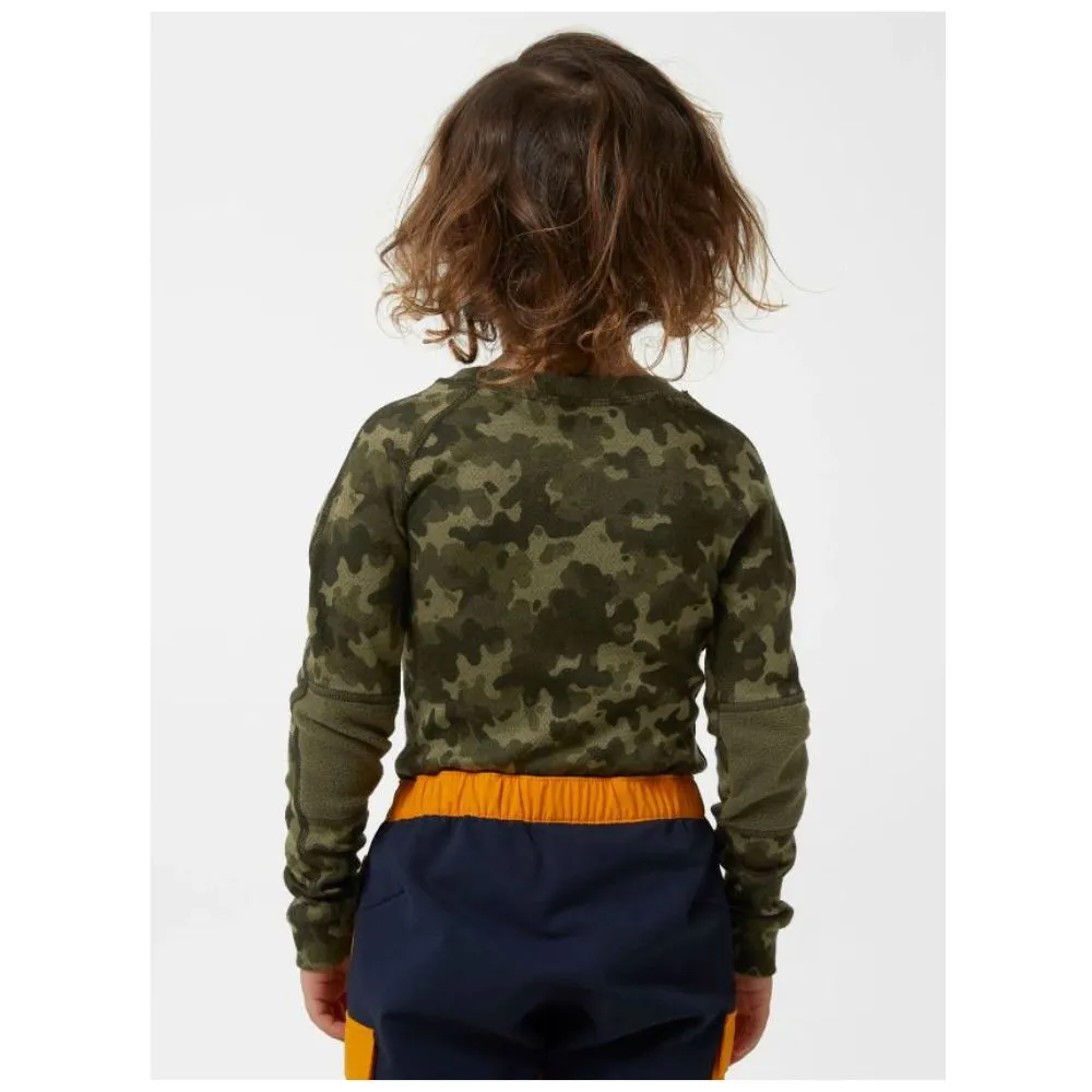 Helly Hansen Kids Ski Thermals Lifa Merino Set - Utility Green