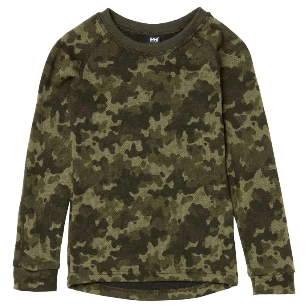 Helly Hansen Kids Ski Thermals Lifa Merino Set - Utility Green