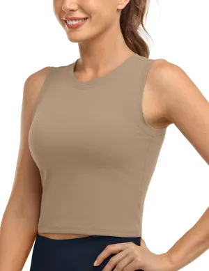 HeyNuts Wherever Crop Top Workout Tank Tops Unpadded/Padded