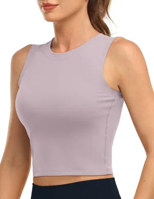 HeyNuts Wherever Crop Top Workout Tank Tops Unpadded/Padded