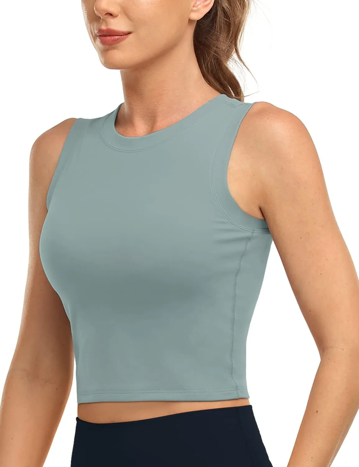 HeyNuts Wherever Crop Top Workout Tank Tops Unpadded/Padded