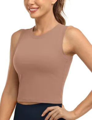 HeyNuts Wherever Crop Top Workout Tank Tops Unpadded/Padded