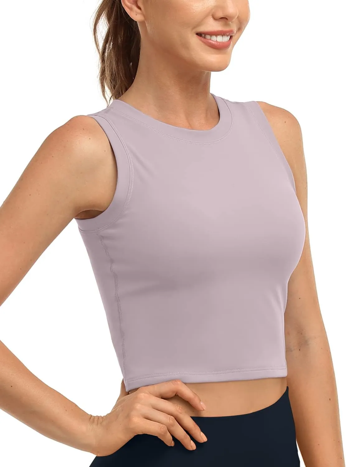 HeyNuts Wherever Crop Top Workout Tank Tops Unpadded/Padded