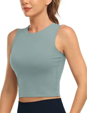 HeyNuts Wherever Crop Top Workout Tank Tops Unpadded/Padded