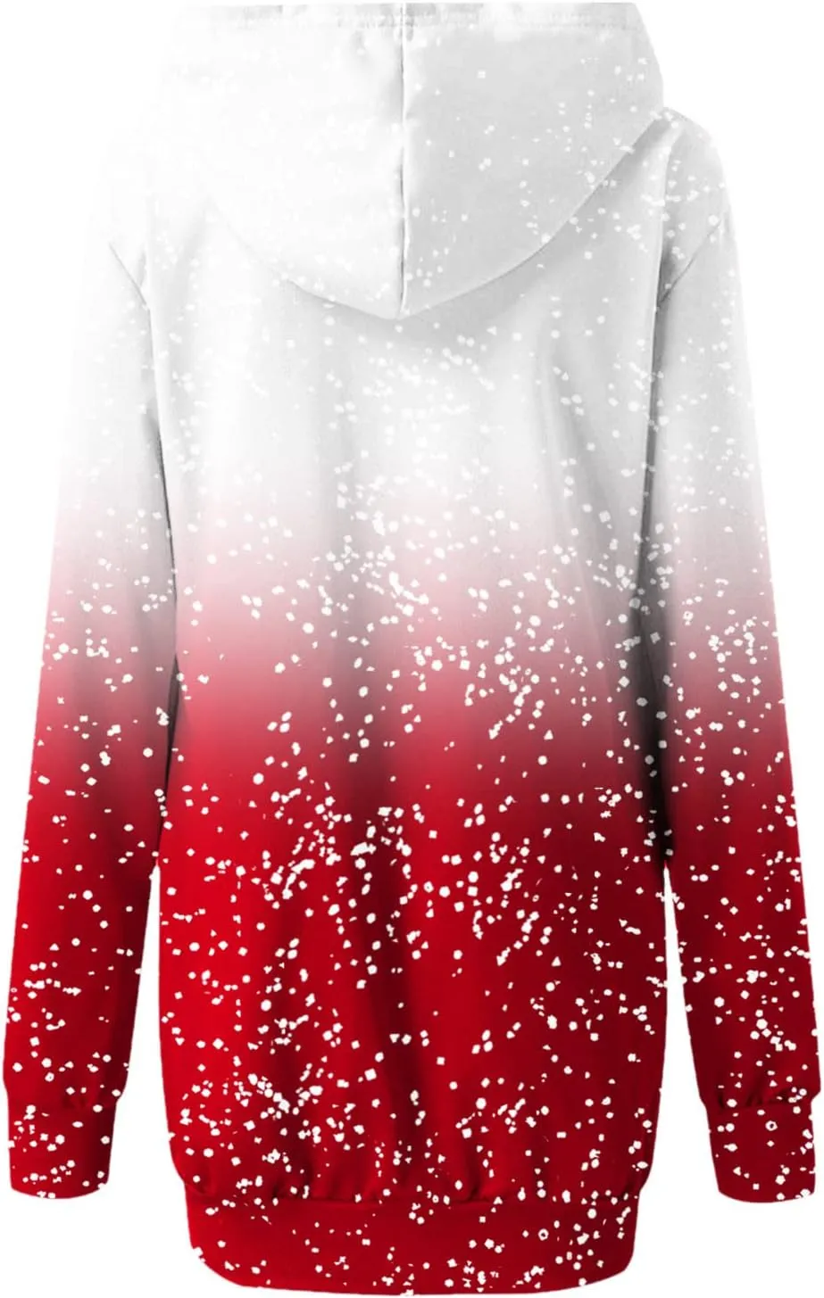 Hoodies Dress for Women Ugly Christmas Print Long Sleeve Casual Loose Long Bodycon Tunic Sweatshirt Dress with Pocket