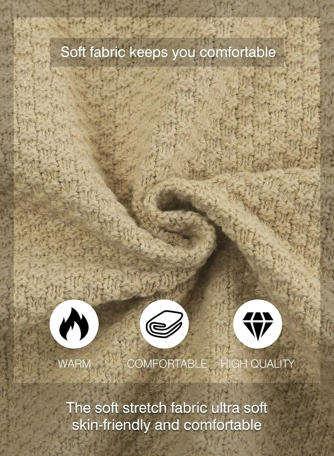 JMIERR Men's Casual Long Sleeve Shawl Collar Buttons Down Cable Knit Cardigan Sweater with Pockets