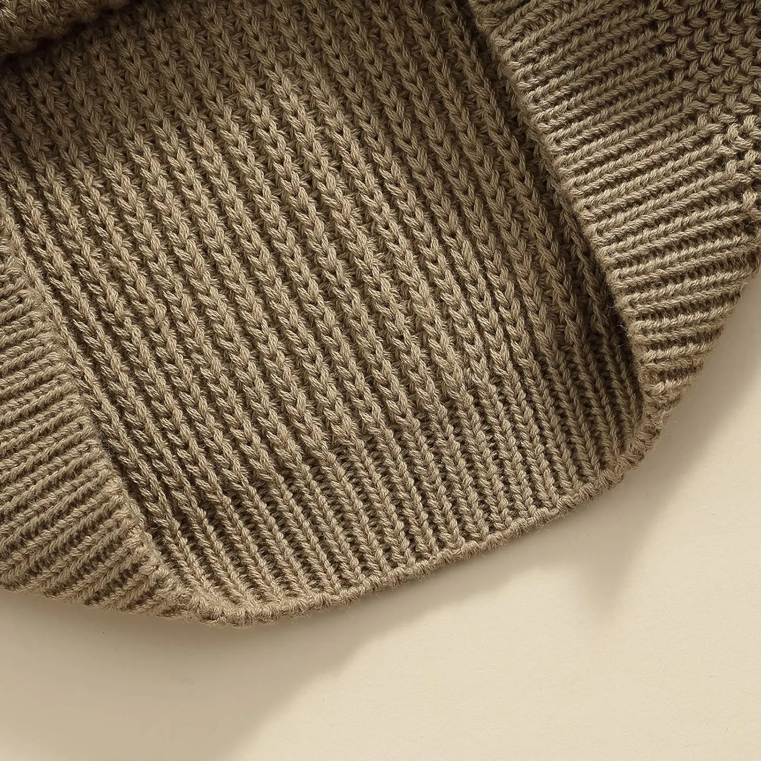 Karwuiio Toddler Baby Girl Boy Knit Sweater Round Neck Long Sleeve Pullover Sweatshirt Fall Winter Clothes
