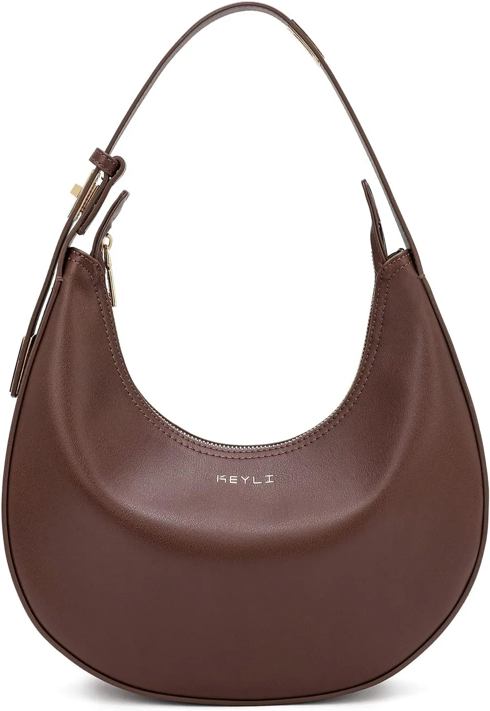 Keyli Shoulder Bag for Women Stylish Casual Clutch Purses for Women 3 Ways Adjust Strap Hobo Handbags with Zip Closure