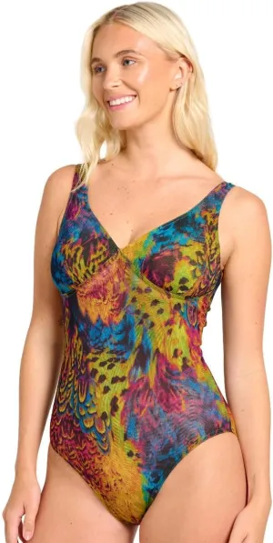 Kiniki Women's Tan Through Support Top Swimsuit (5th Generation)