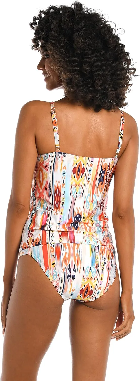 La Blanca Womens High Neck Keyhole Tankini Swimsuit Top