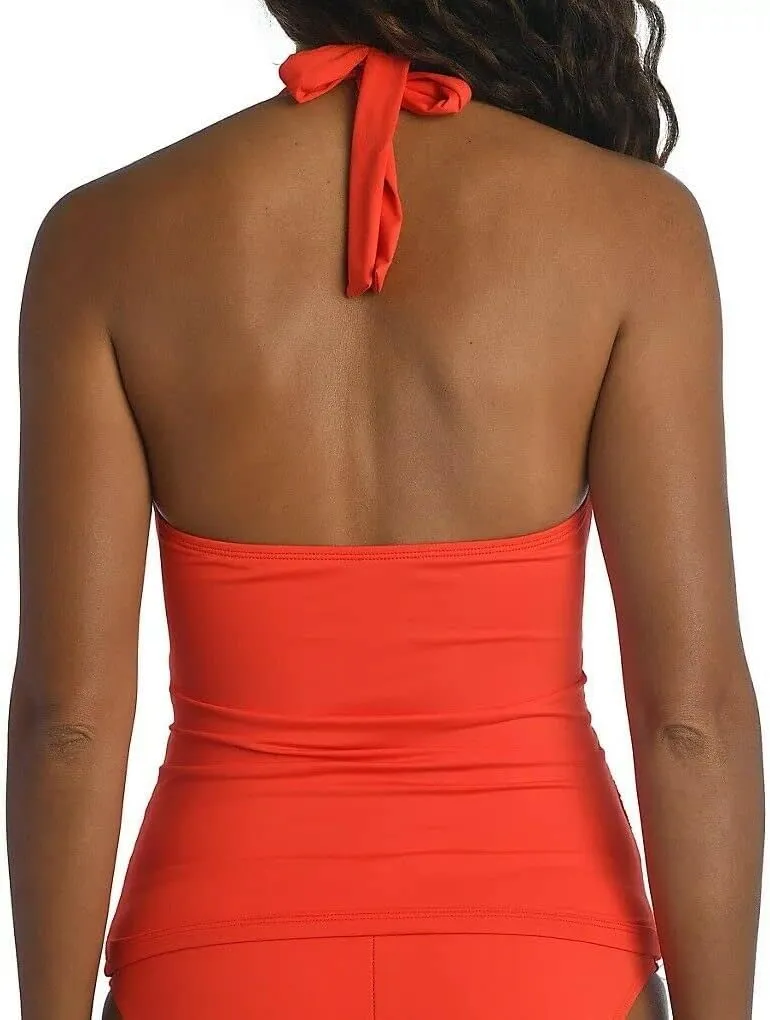 La Blanca Women's Island Goddess Halter Tankini Swimsuit Top
