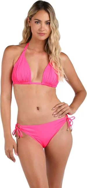 La Blanca Women's Island Goddess Halter Triangle Swimsuit Top