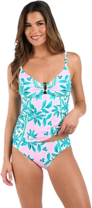 La Blanca Women's Over The Shoulder Tankini Swimsuit Top