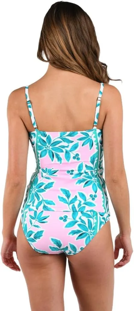 La Blanca Women's Over The Shoulder Tankini Swimsuit Top