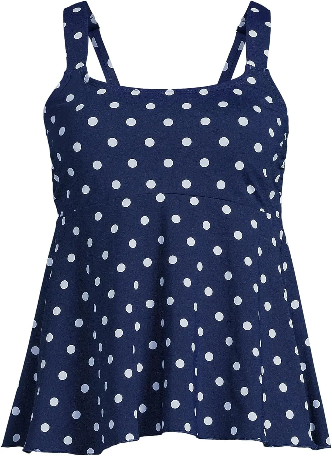 Lands' End Women's Adjustable Scoop Neck Flutter Tankini Top