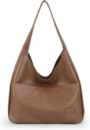 Lanpet Hobo Bag for Women, Vegan Leather Tote Bag Shoulder Bags Stylish Casual Trendy Large Capacity Handbags