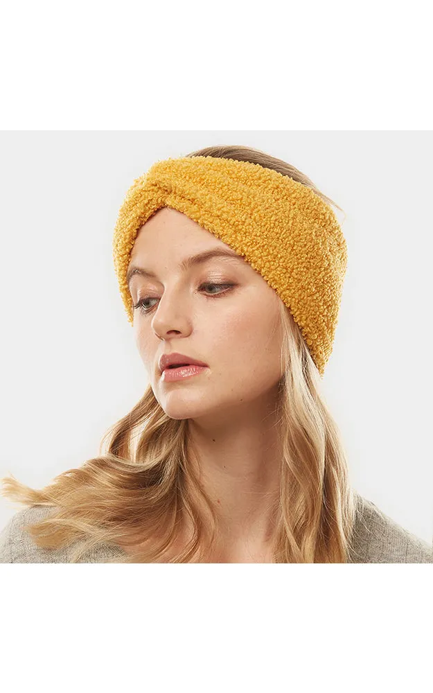 LHB015 Solid Sherpa Fleece Headband