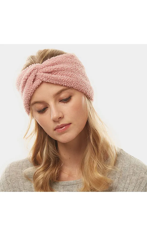 LHB015 Solid Sherpa Fleece Headband