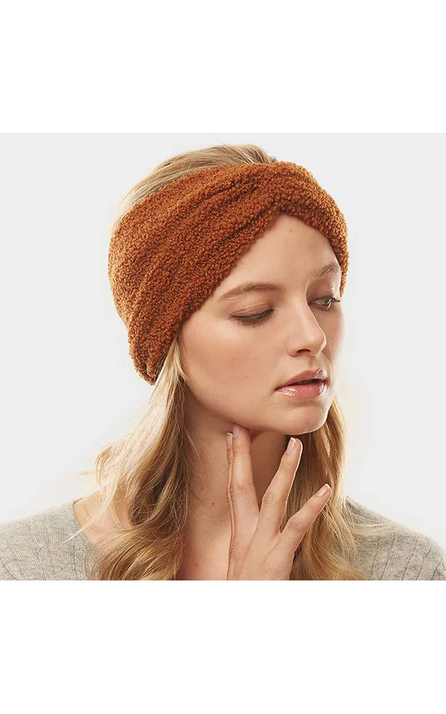 LHB015 Solid Sherpa Fleece Headband