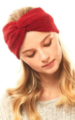 LHB015 Solid Sherpa Fleece Headband