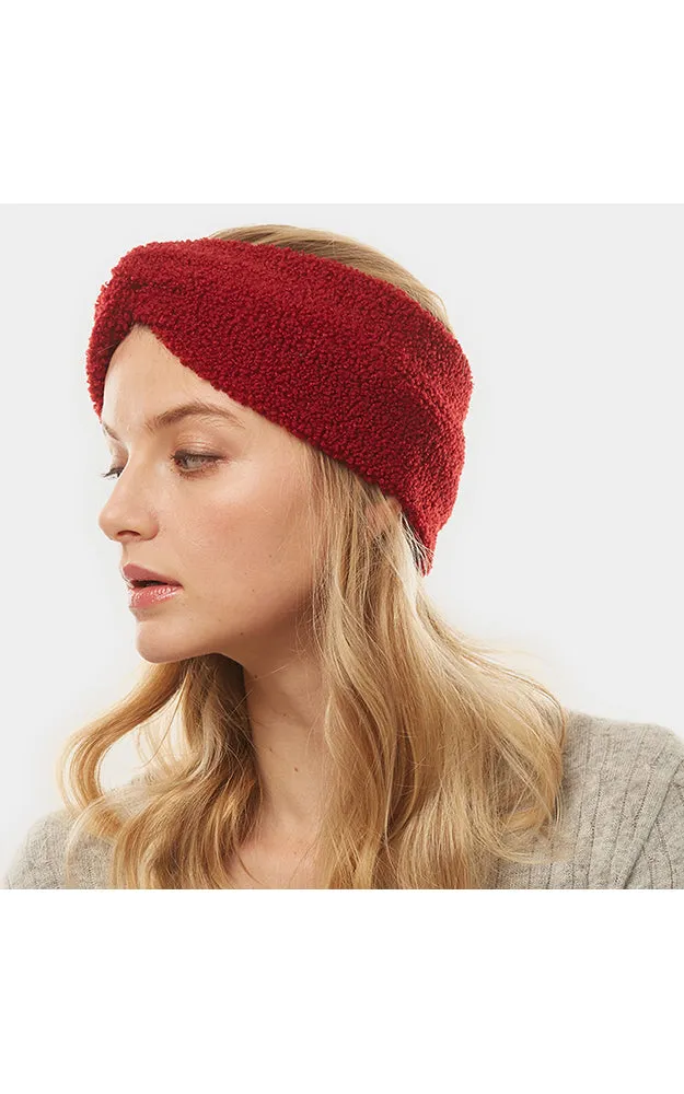 LHB015 Solid Sherpa Fleece Headband