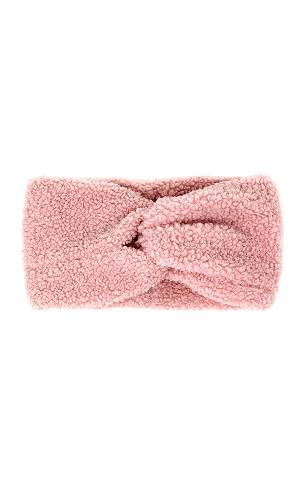 LHB015 Solid Sherpa Fleece Headband