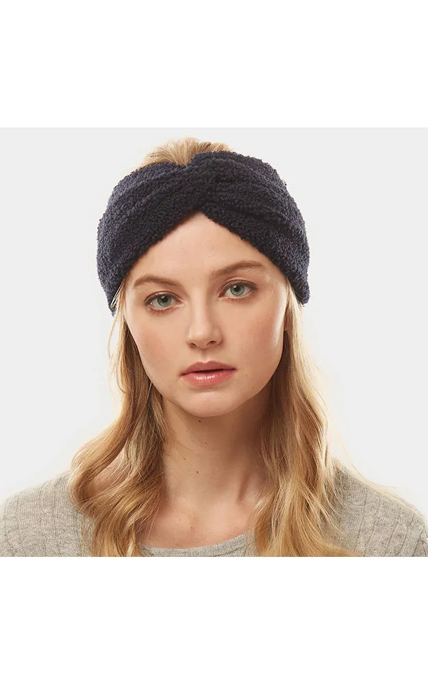 LHB015 Solid Sherpa Fleece Headband