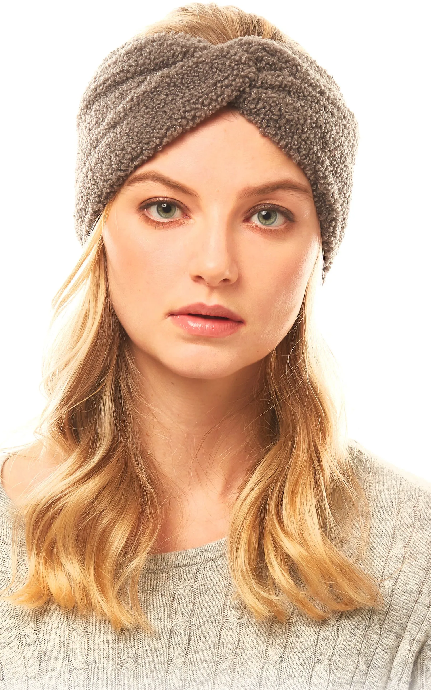 LHB015 Solid Sherpa Fleece Headband