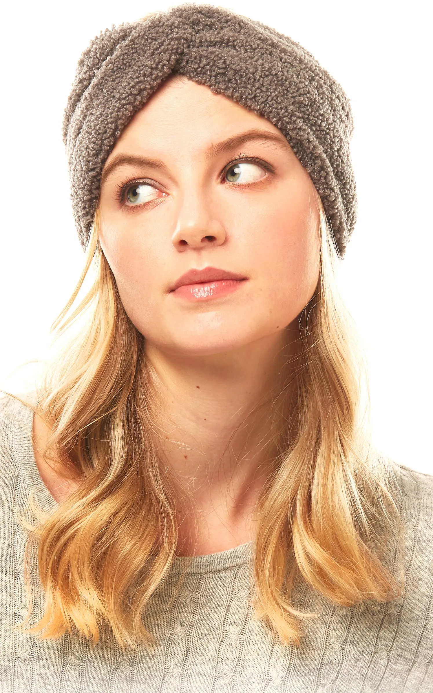 LHB015 Solid Sherpa Fleece Headband