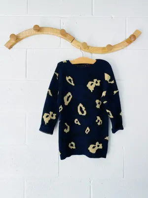 Little Marc Jacobs Wool   Cashmere Knit Sparkle Leopard Dress, 5 years (108)
