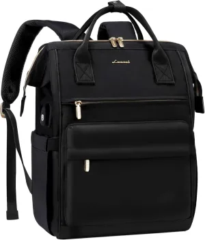 LOVEVOOK Laptop Backpack for Women,15.6 Inch Work Teacher Nurse Bag,Business Computer Backpack Purse with USB Port,Stylish Casual Daypack for Travel