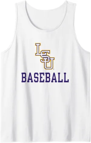 LSU Tigers Baseball Icon Logo Officially Licensed Tank Top