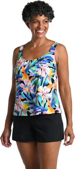 Maxine Of Hollywood Women's Scoop Neck Tankini Swimsuit Top