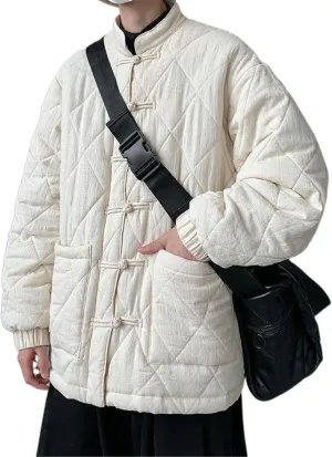 Men's cotton-padded jacket Chinese tunic Coat for men