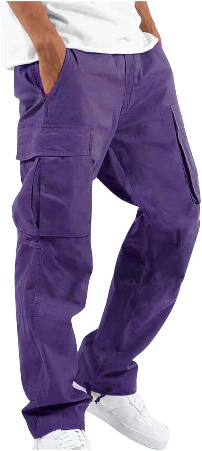 Men's Sports Casual Jogging Trousers Lightweight Hiking Work Pants Outdoor Pant
