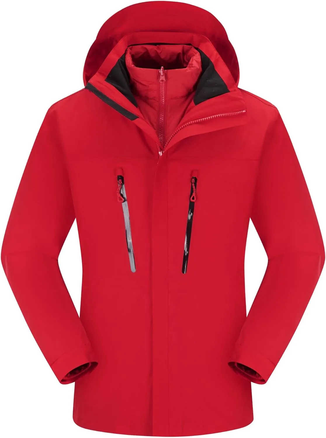 Men's winter jacket coat 3 in 1 snow ski jacket waterproof windproof jacket men's warm down jacket