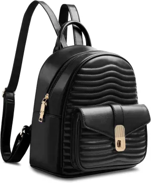 Mini Backpack Purse for Women Aesthetics Small Backpack Purse Ladies Leather Bookbag Stylish Casual Travel Daypack
