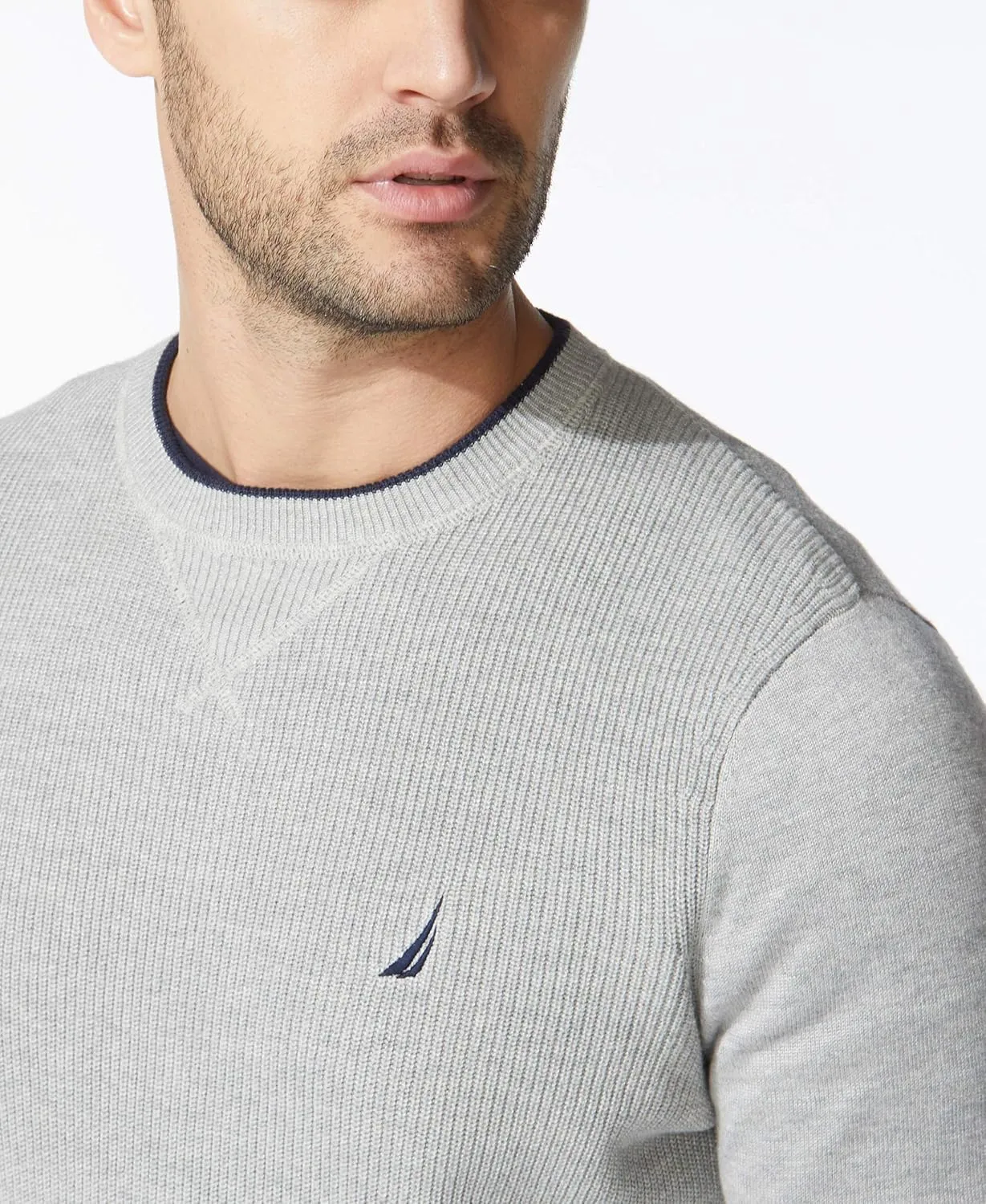 Nautica Men's Ribbed Sweater